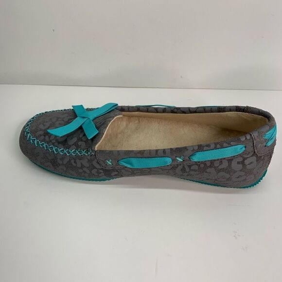 UGG Australia 1006201 7 I Heart Belle Slipper Flat‎ Shoes Leopard  Size 6  Used - Picture 5 of 9